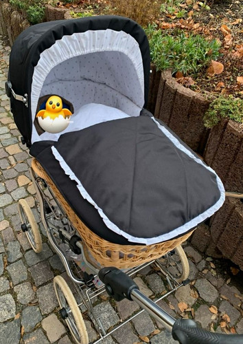 Retro korb kinderwagen - retro,