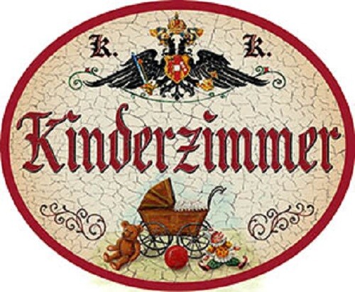 Kinderzimmer nostalgieschild - +,